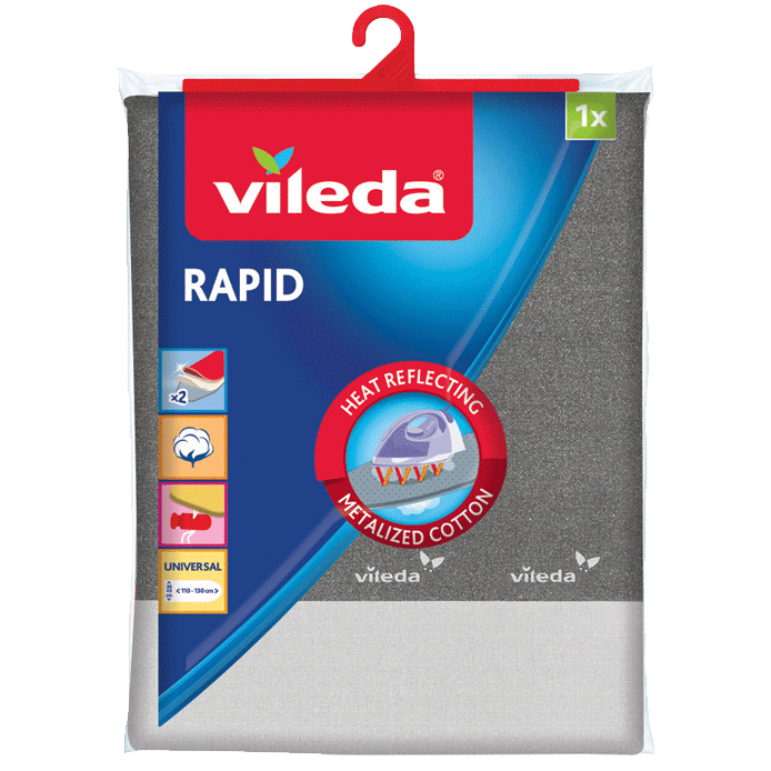 Vileda Rapid: a fémes vasalóállvány huzat